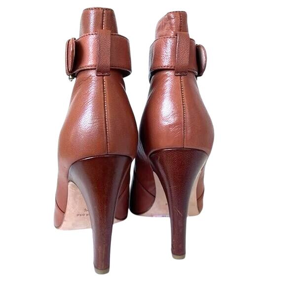 Plenty by Tracy Reese Coconut Brown Heeled Booties - Size 39.5 - Picture 3 of 3